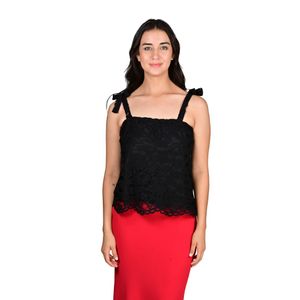 Camisilla En Encaje Negro Mujer L'exclusif