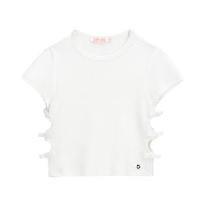 Remera Manga Corta Mademoisel Blanco Niña Original Marines