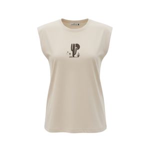 Camisilla Font Graph Tuna Regular Beige Hombre Connection