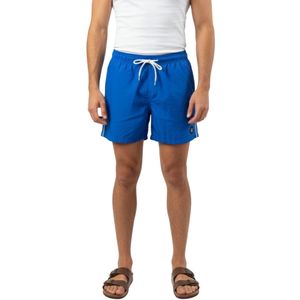Short De Baño Classic Lateral Reflectante Azul Claro Hombre Beverly