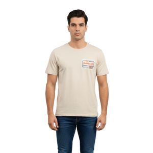 Remera Manga Corta Graphic Classic Beige Hombre Beverly