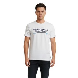 Remera Manga Corta Graphic Blanco Hombre Beverly