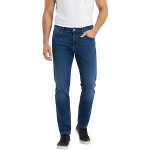 Jeans Basic Classic Azul Medio Hombre Beverly