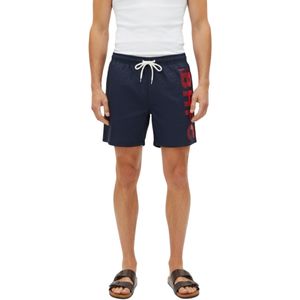 Short De Baño Con Logo Lateral Y Bolsillo Azul Marino Hombre Beverly
