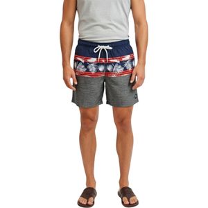 Short De Baño Bicolor Azul/Rojo/Gris Hombre Beverly