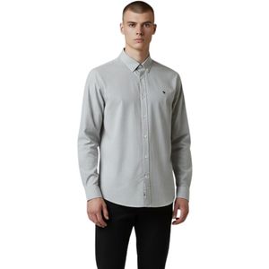 Camisa Manga Larga Verde Mini Cuadros Hombre New Green