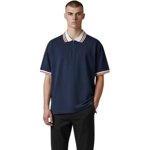 Remera Polo Manga Corta Azul Marino Hombre New Green