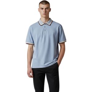 Remera Polo Manga Corta Celeste Hombre New Green