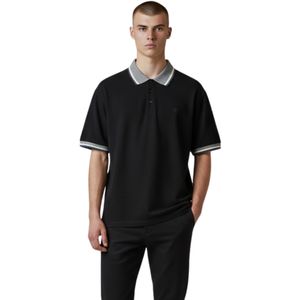 Remera Polo Manga Corta Negro Hombre New Green