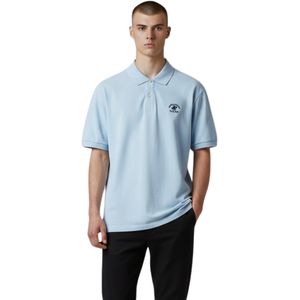 Remera Polo Manga Corta Celeste Claro Hombre Beverly