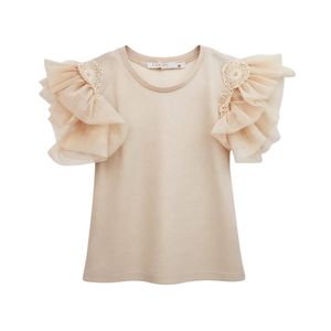 Blusa Manga Corta Beige Niña Tiare Girl