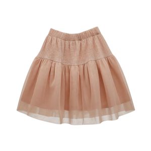 Pollera Tul Con Cintura Alta Fruncida Rosa Niña Tiare Girl