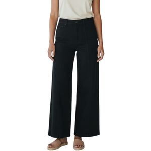 Jeans Oxford Fit Tiro Medio Negro Mujer Tiare