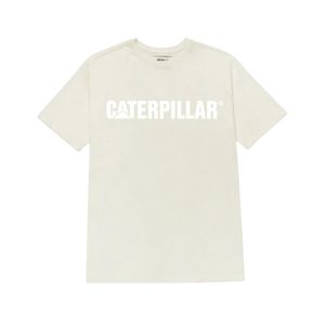 Remera Manga Corta Logo Marfil Hombre Caterpillar
