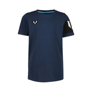 Remera Manga Corta Junin Dark Azul Infantil Unisex Messi