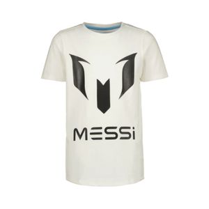Remera Manga Corta Miassi Real Blanco Infantil Unisex Messi