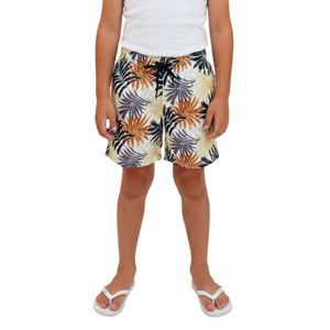 Bermudas Estampado Hojas Negro Niño Stitches Kids