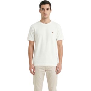 Remera Manga Corta Edge Texturado Marfil Hombre Connection