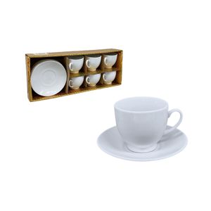 Taza Con Plato 12 Piezas 90Cc S/M Fab