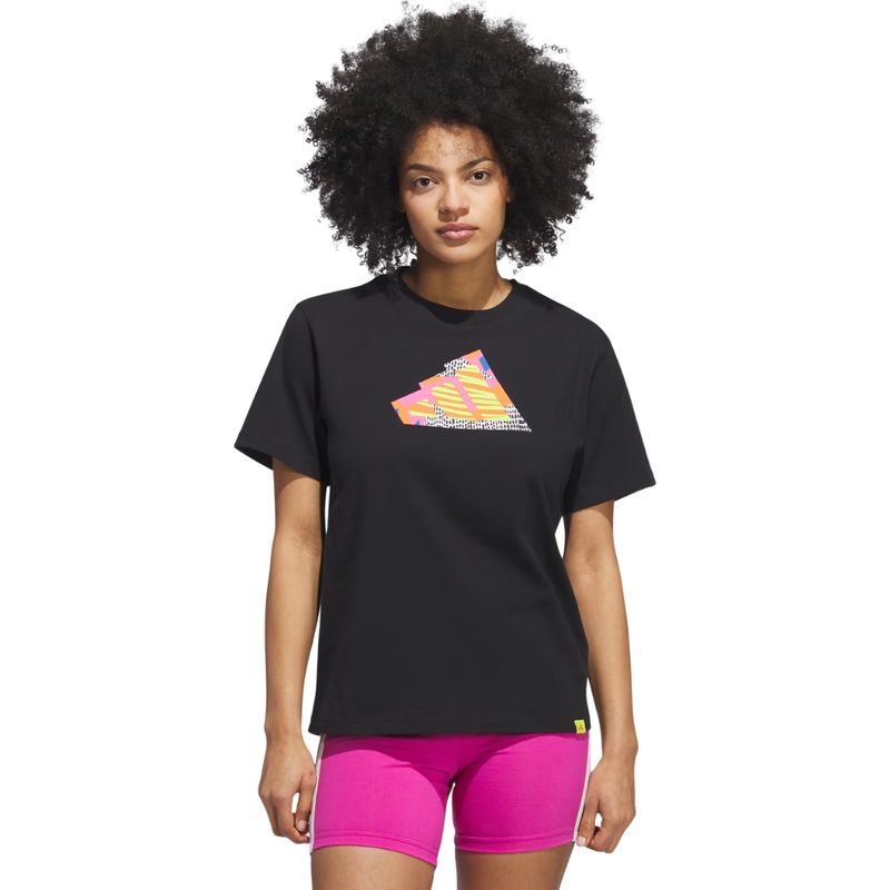 Remera Manga Corta W Abstract Negro Mujer Adidas