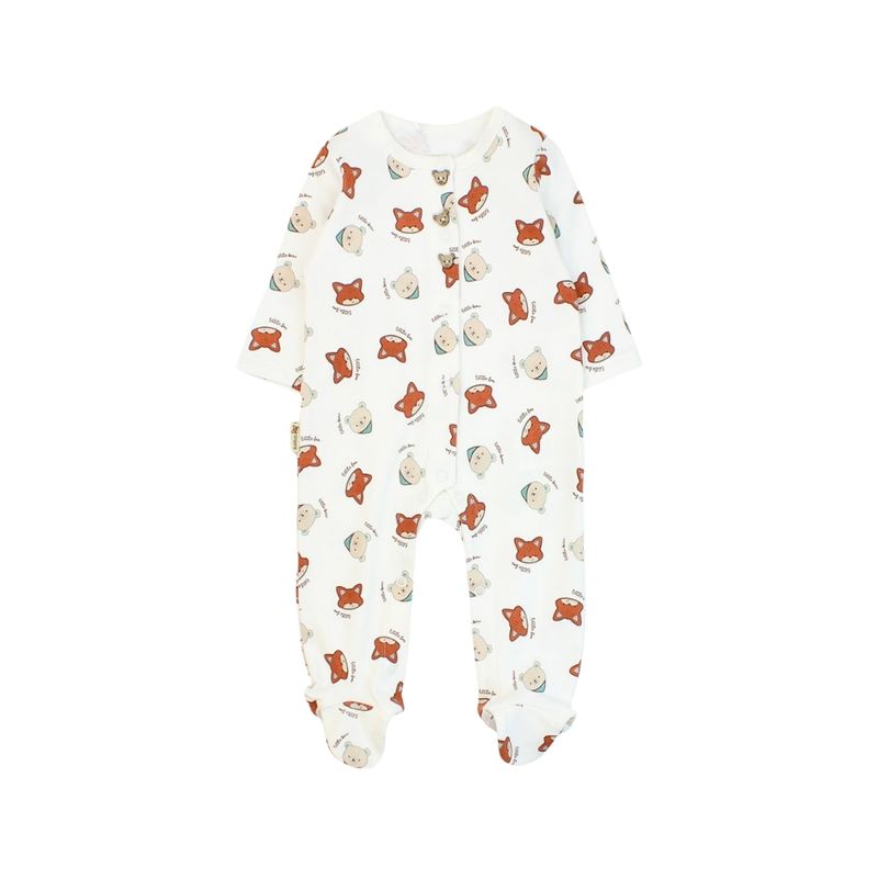 Pijama Newborn Buddies Gris Niño Ficcus