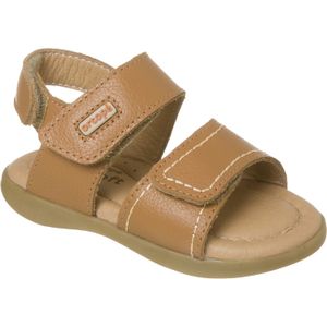 Sandalia marron d/cuero niños ortopé