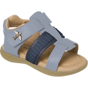 Sandalia celeste/azul d/cuero niños ortopé