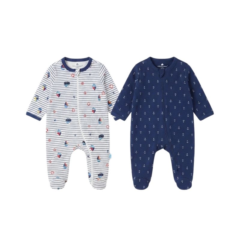 Pack De 2 Osito Cruzado Marinero Azul Infantil Tiny Tots