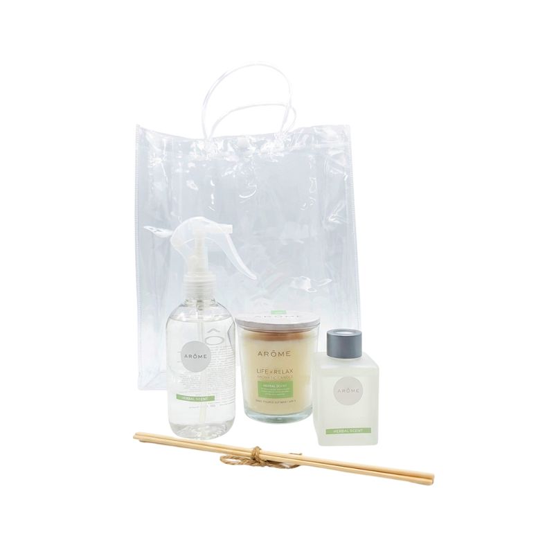 Kit Aromatizante Con Vela Spa Home Spray Difusor Y Estuche Arome