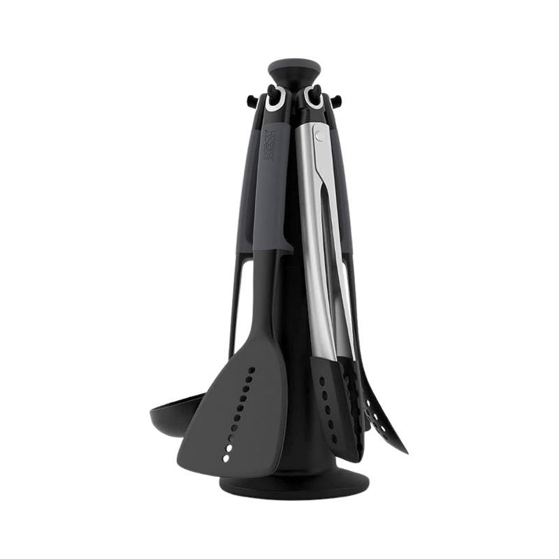 Set Elevate Carrusel De 6 Espátulas Con Base Giratoria Joseph