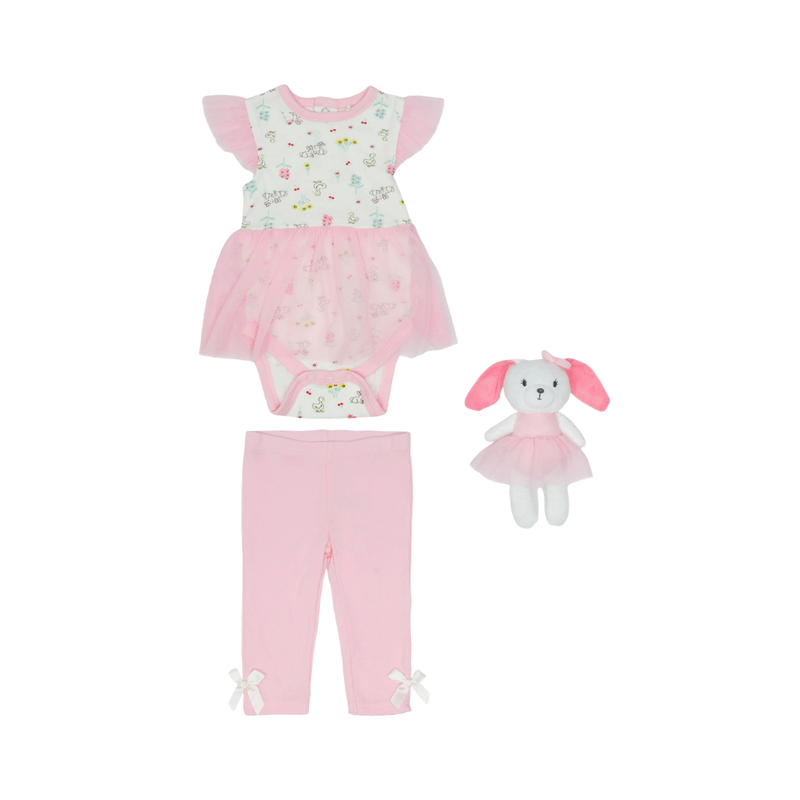 Conjunto Tiny Tots Rosa Con Peluche De Apego Infantil - Unicentro ...