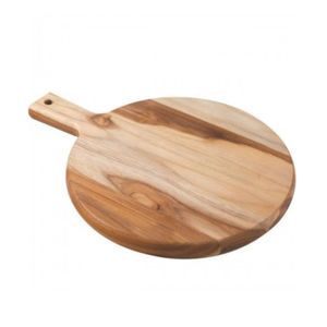 Tabla para cocina redonda c/ mango 40x30cm