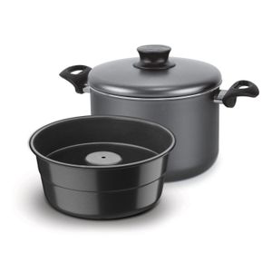 Olla Baño De Maria Negro 20cm