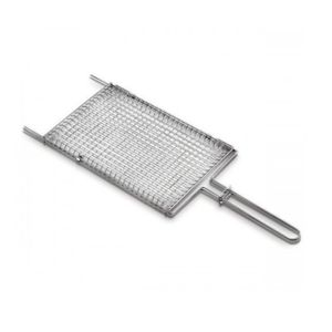 Parrilla de acero inox. 76cm cuadriculada churrasc