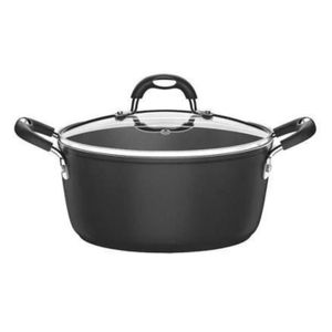 Olla Con Tapa Para Induccion Monaco Negro 22cm