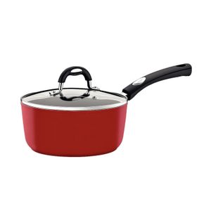 Olla Con Tapa Para Induccion Monaco Rojo 18cm