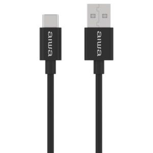 Cable carga usb aiwa aw-p17221-bk tipo c negro