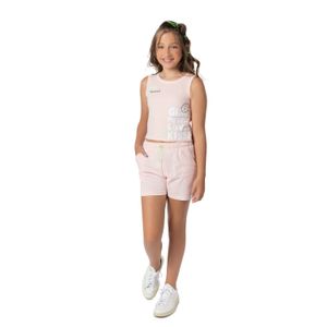 Conjunto rosa claro girl power moda stitches