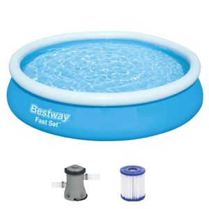 Piscina 5377lt. redonda c/borde inflable 366x76cm