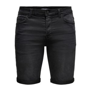 Bermuda negra jeans only & sons