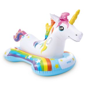 Jgo. Inflable Pileta Unicornio Azul Intex