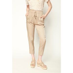 Pantalon beige moda eclipse