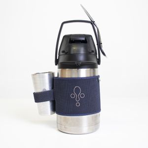 Termo acero inox. 1.3 con faja simil+guampa terere