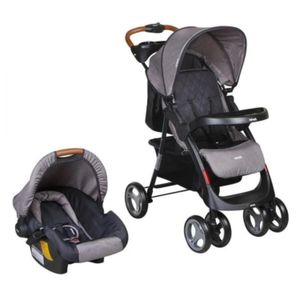 Carrito con baby seat pompeya gris