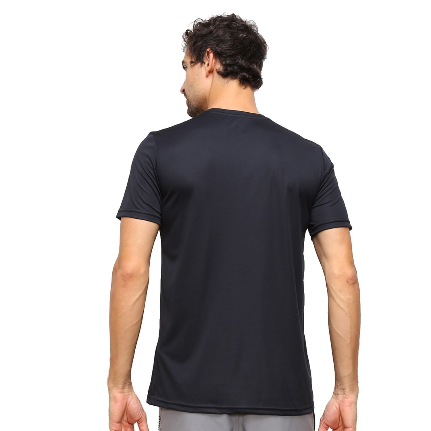 Remera Deportiva Para Hombre Fila Basic Run Print - Gris Oscuro