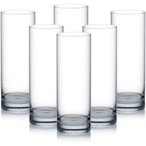 Juego vaso largo 320ml 6pz. new york ocean