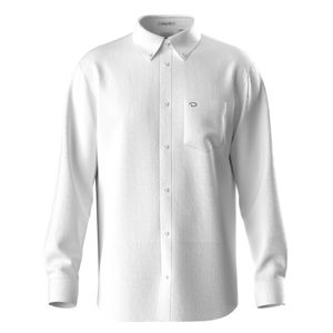 Camisa m/l blanca oxford oscar de la renta