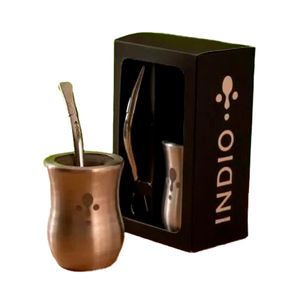 Kit De Mate Guampa Palo Santo+ Bombilla Alpacapico
