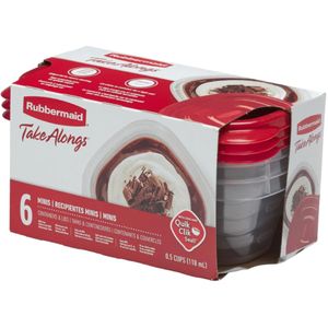 Tuppers*6 118ml rubbermaid