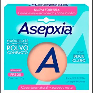 Polvo compact x 10gr claro asepxia